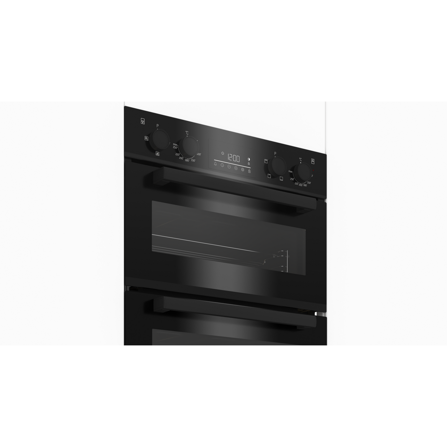 Beko Electric Built In Double Oven - Black