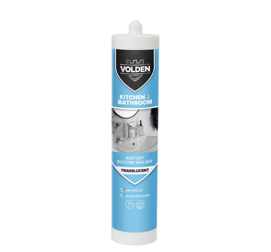 Volden Translucent Silicone-based Bathroom & kitchen Sealant, 300ml