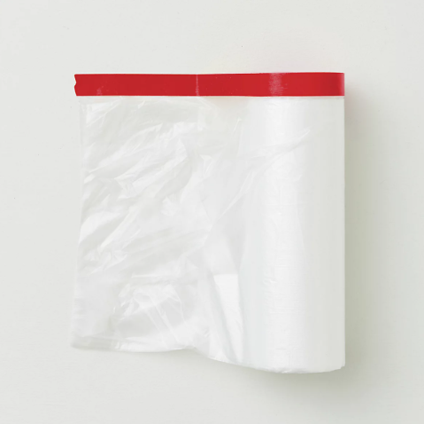 LickTools Large 100% Recycled Self-adhesive Plastic Tape & drape masking film, (L)20m x (W)2.1m