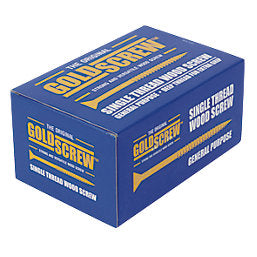 Goldscrew PZ Double-Countersunk Thread Cutting Multipurpose Screws 4.5mm x 40mm 100 Pack