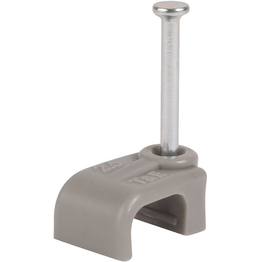 1.0mm – 1.5mm Twin & Earth Grey Cable Clips (100pk)