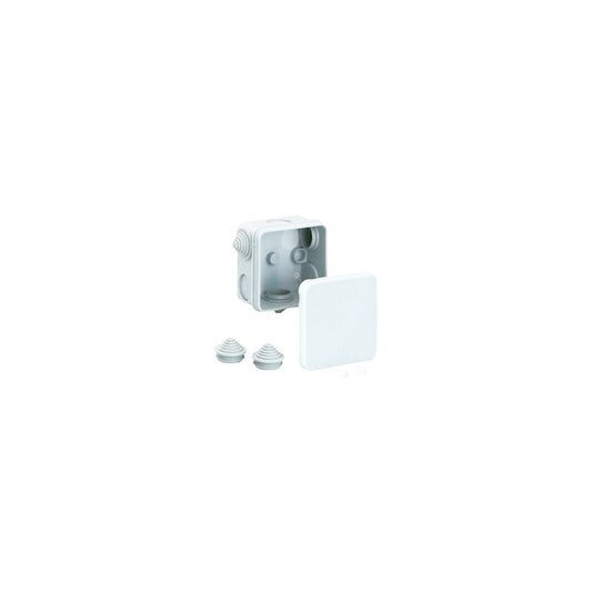 Junction Box 75 x 75 x 42mm 3 Nipples