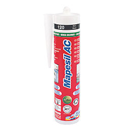 Mapei Mapesil AC 120 Solvent-Free Silicone Sealant Black 310ml