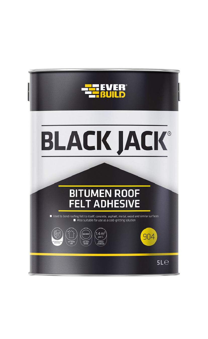 Everbuild Black Jack Roofing Felt Adhesive 5L