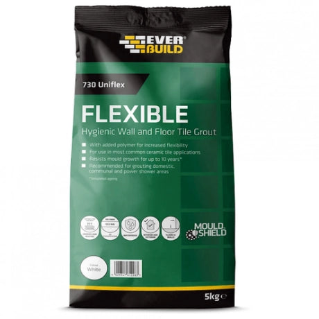 Everbuild 730 Universal Flexible Grout 5kg Grey
