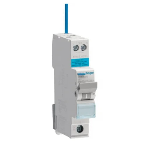 Hager ADA306G 6a 30ma B Curve RCBO Type A